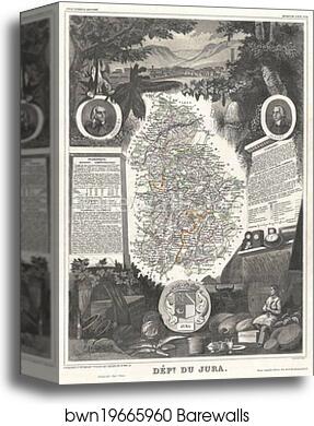 Dept. du Jura by Victor Jules Levasseur, Canvas Print