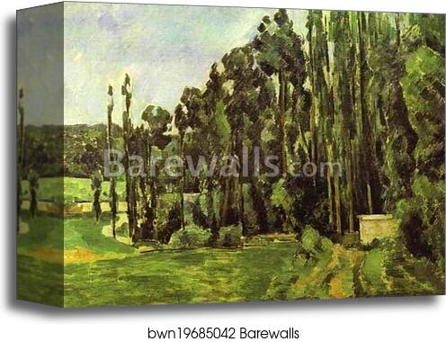 Poplar Trees by Paul Cézanne, Canvas Print