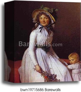 Portrait of Emilie Sériziat and Her Son by Jacques-Louis David, Canvas Print Portrait of Emilie Sériziat and Her Son by Jacques-Louis David, Canvas Print