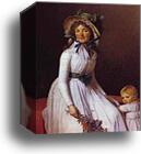 Portrait of Emilie Sériziat and Her Son by Jacques-Louis David, Canvas Print