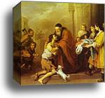 The Return of the Prodigal Son by Bartolomé Esteban Murillo, Canvas Print