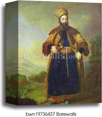 Portrait of Murtaza-Kuli-Khan. A Study by Vladimir Borovikovsky, Canvas Print Portrait of Murtaza-Kuli-Khan. A Study by Vladimir Borovikovsky, Canvas Print
