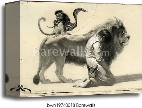 The Ungrateful Man 'The whole court was filled with confusion, though the animals, with no attempt t by Norman Rockwell, Canvas Print