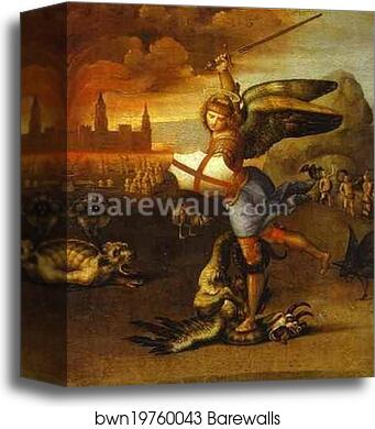 St. Michael by Raphael, Canvas Print