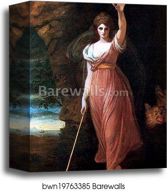 Lady Hamilton as Circe by George Romney, Canvas Print