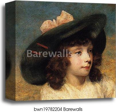 The Angerstein Children. Detail by Sir Joshua Reynolds, Canvas Print