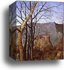 The Return of the Herd (November). Detail by Pieter Bruegel The Elder, Canvas Print