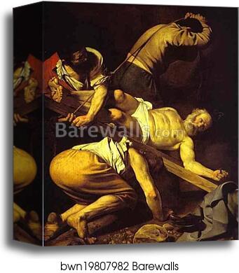 The Crucifixion of St. Peter by Caravaggio, Canvas Print