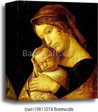 Madonna with Sleeping Child by Andrea Mantegna, Canvas Print