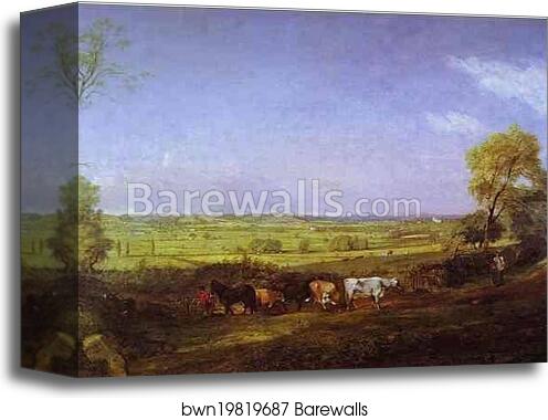 Dedham Vale: Morning by John Constable, Canvas Print