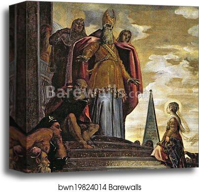 Presentation of the Virgin in the Temple. Detail by Jacopo Robusti, Called Tintoretto, Canvas Print