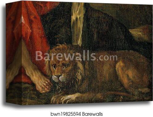 Saint Jerome in the Wilderness. Detail by Paolo Veronese, Canvas Print