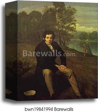 Portrait of K. I. Albrekht by Orest Kiprensky, Canvas Print