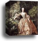 Portrait of the Marquise de Pompadour by François Boucher, Canvas Print