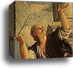 Arachne or Dialectics. Detail by Paolo Veronese, Canvas Print