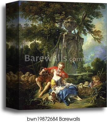 An Autumn Pastoral by François Boucher, Canvas Print