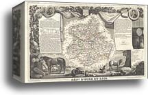 Dept. d'Eure et Loir by Victor Jules Levasseur, Canvas Print