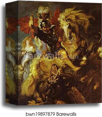 St. George and the Dragon by Peter Paul Rubens, Canvas Print St. George and the Dragon by Peter Paul Rubens, Canvas Print