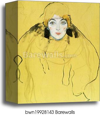 Portrait of a Lady by Gustav Klimt, Canvas Print