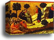 Maestà (back, central panel) The Prayer on the Mount of Olives by Duccio Di Buoninsegna, Canvas Print