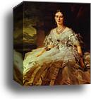 Portrait of Princess Tatyana Alexanrovna Yusupova by Franz Xavier Winterhalter, Canvas Print