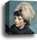 Lady Caroline Howard. Detail by Sir Joshua Reynolds, Canvas Print