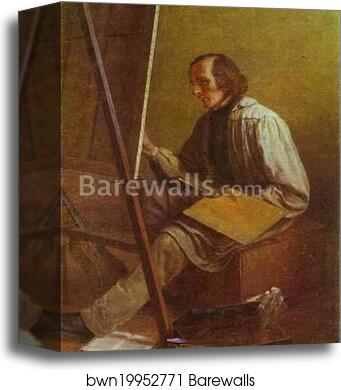 Self-Portrait by Fedor Slavyansky, Canvas Print