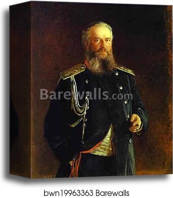 Portrait of Adam Olsufyev by Nikolay Gay, Canvas Print