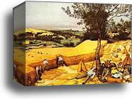 The Corn Harvest (August) by Pieter Bruegel The Elder, Canvas Print