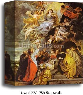 The Assumption of the Virgin by Peter Paul Rubens, Canvas Print