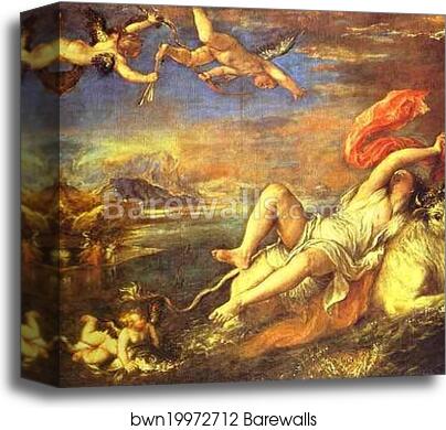 The Rape of Europe by Titian, Canvas Print