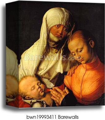 St. Anne with the Virgin and Child by Albrecht Dürer, Canvas Print