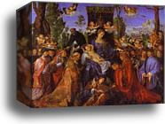 The Altarpiece of the Rose Garlands by Albrecht Dürer, Canvas Print