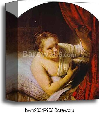 Hendrickje in Bed by Rembrandt Harmenszoon Van Rijn, Canvas Print