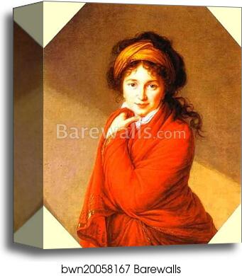 Portrait of Countess Varvara Golovina by Louise-Elisabeth Vigée-Lebrun, Canvas Print