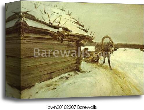 In Winter by Valentin Serov, Canvas Print