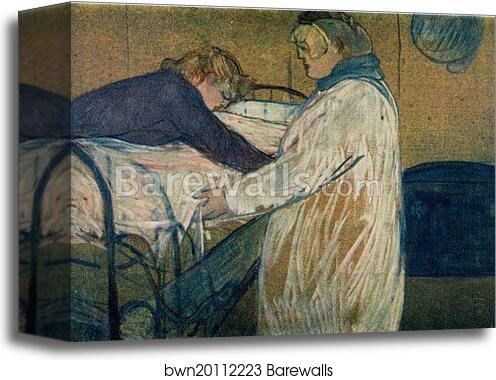 Two Women Making Their Bed by Henri De Toulouse-Lautrec, Canvas Print Two Women Making Their Bed by Henri De Toulouse-Lautrec, Canvas Print