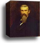 Portrait of the Artist Alexander Sokolov by Ivan Kramskoy, Canvas Print