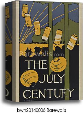 La revue "The Century Magazine", publiée à New-York by Charles Herbert Woodbury, Canvas Print