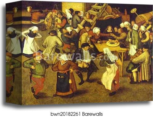 The Peasant Wedding by Pieter Brueghel The Younger, Canvas Print