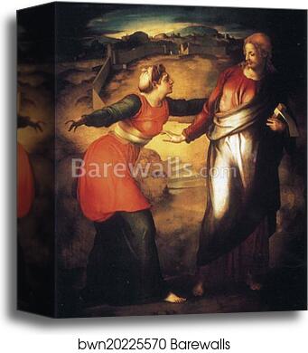 Noli me tangere by Agnolo Bronzino, Canvas Print