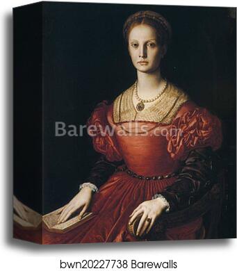 Portrait of Lucrezia Panciatichi by Agnolo Bronzino, Canvas Print Portrait of Lucrezia Panciatichi by Agnolo Bronzino, Canvas Print