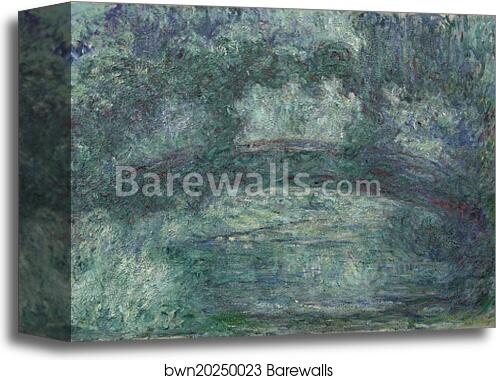 The Japanese bridge by Claude Monet, Canvas Print