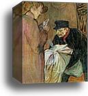 The Brothel Laundryman / Le Blanchisseur de la "Maison" by Henri De Toulouse-Lautrec, Canvas Print
