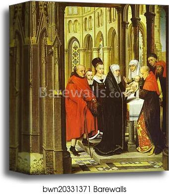 The Presentation in the Temple by Hans Memling, Canvas Print The Presentation in the Temple by Hans Memling, Canvas Print