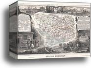 Dept. du Morbihan by Victor Jules Levasseur, Canvas Print