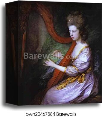 Louisa, Lady Clarges by Thomas Gainsborough, Canvas Print