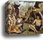 Saint Augustine Healing the Lame. Detail by Jacopo Robusti, Called Tintoretto, Canvas Print