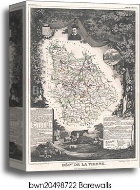 Dept. de la Vienne by Victor Jules Levasseur, Canvas Print Dept. de la Vienne by Victor Jules Levasseur, Canvas Print