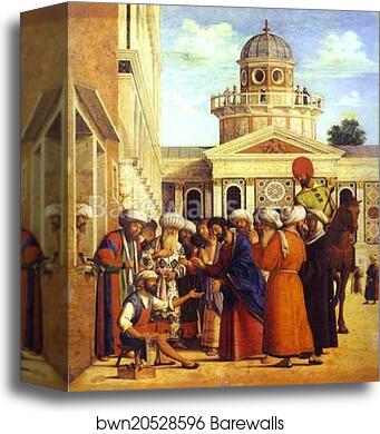 Ananias Healing Saul (St. Paul) by Giovanni Battista Cima, Called Cima Da Conegliano, Canvas Print